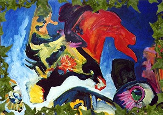 Schilderij van de paardenman