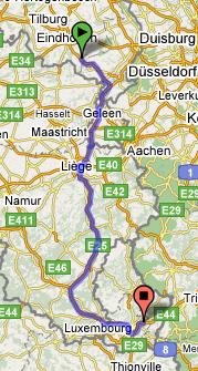300 kilometer van huis