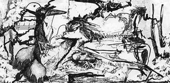 ...temidden van koeien, paarden en schapen...